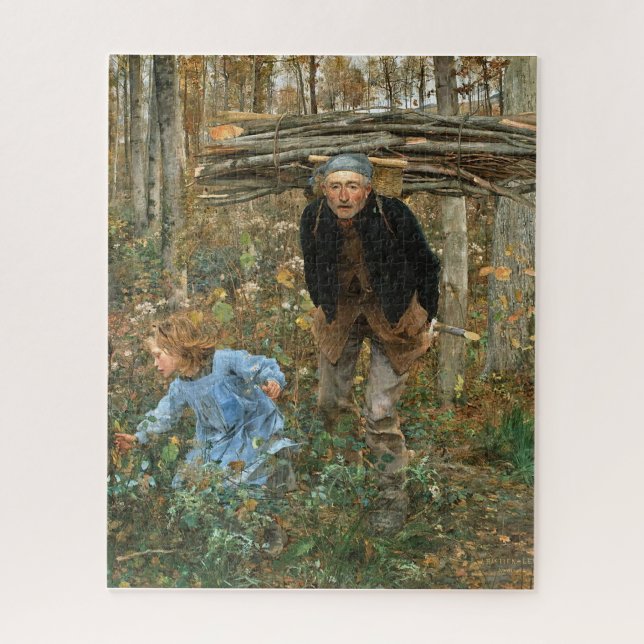 Puzzle El recolector de leña - Jules Bastien-Lepage, 1881 (Vertical)