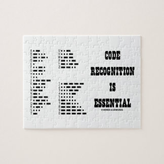 Puzzle El reconocimiento del código es esencial (el