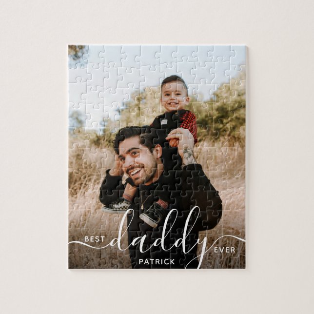 Puzzle El regalo de foto con el nombre personalizado de m (Vertical)