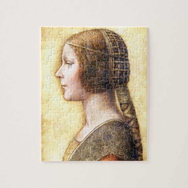 Puzzle El retrato de Leonardo da Vinci de una joven prome (Vertical)