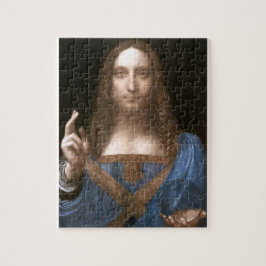 Puzzle El retrato de salvador Mundi de Leonardo da Vinci