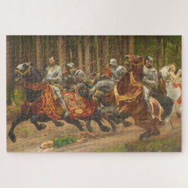 Puzzle El rey francés Charles el audaz audaz a caballo