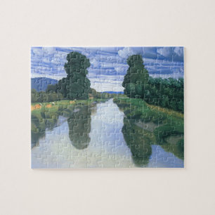 Puzzle El río en Berville de Felix Vallotton, Arte fino