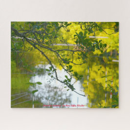 Puzzle El río Liffey Kilcullen. Saludos de Navidad