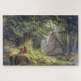 Puzzle El roble de mil años (de Karl Lessing)
