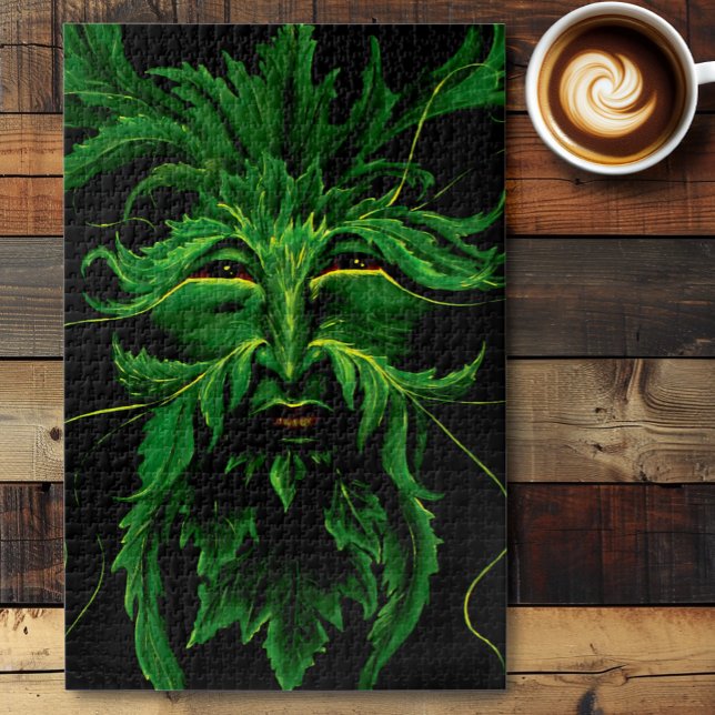 Puzzle El rostro del hombre verde deja negro (Subido por el creador)