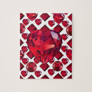 PUZZLE EL RUBÍ JEWELED DISEÑO JEWELED LOS CORAZONES DE