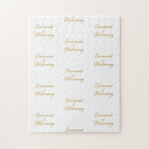 Puzzle El Sacramento Golden 3-D de la Matrimonio