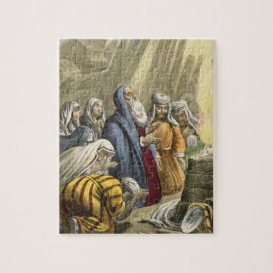Puzzle El sacrificio de Noah en dejar la arca, de una