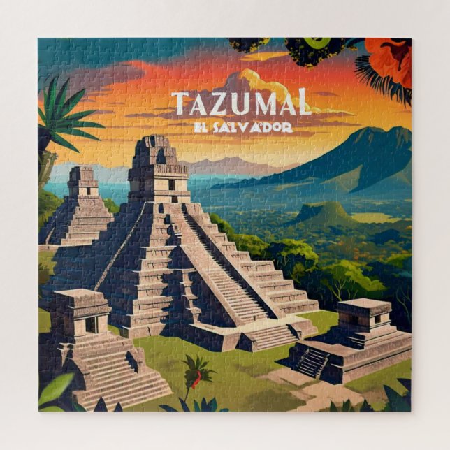 Puzzle El Salvador Viaje Retro (Vertical)
