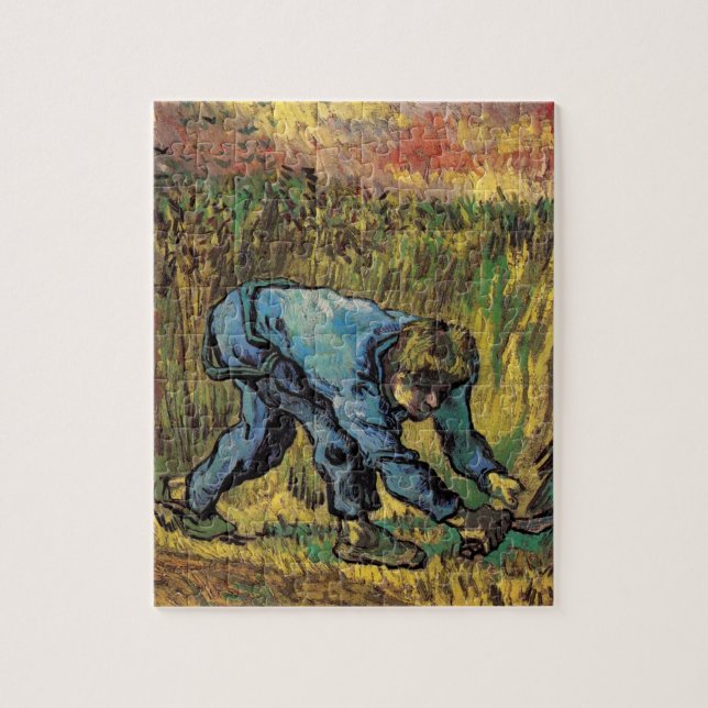 Puzzle El segador con hoz por Vincent van Gogh (Vertical)