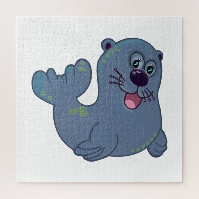 Puzzle El Sello De Tela En El Carácter Del Logo De La Mas (Vertical)