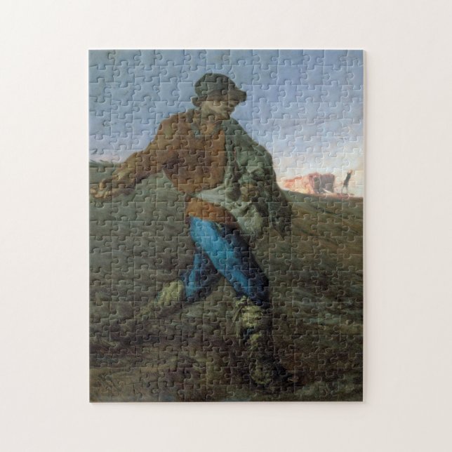 Puzzle El sembrador, Jean-Francois Millet (Vertical)