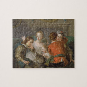 Puzzle El sentido del tacto, c.1744-47 (aceite en lona)