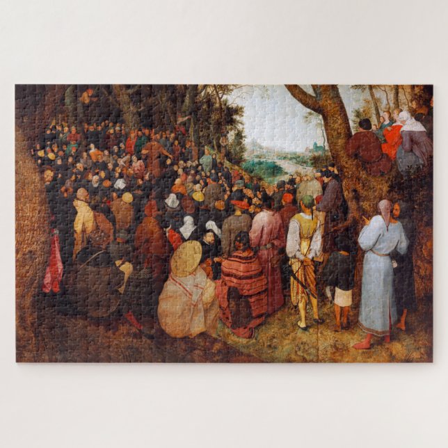 Puzzle El sermón de San Juan Bautista, Pieter Bruegel (Horizontal)