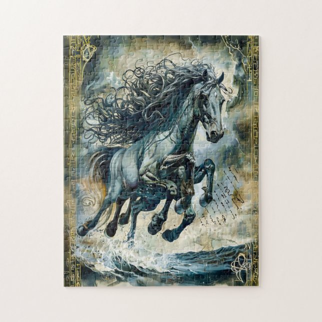 Puzzle El Sleipnir de Odín el caballo de ocho patas (Vertical)