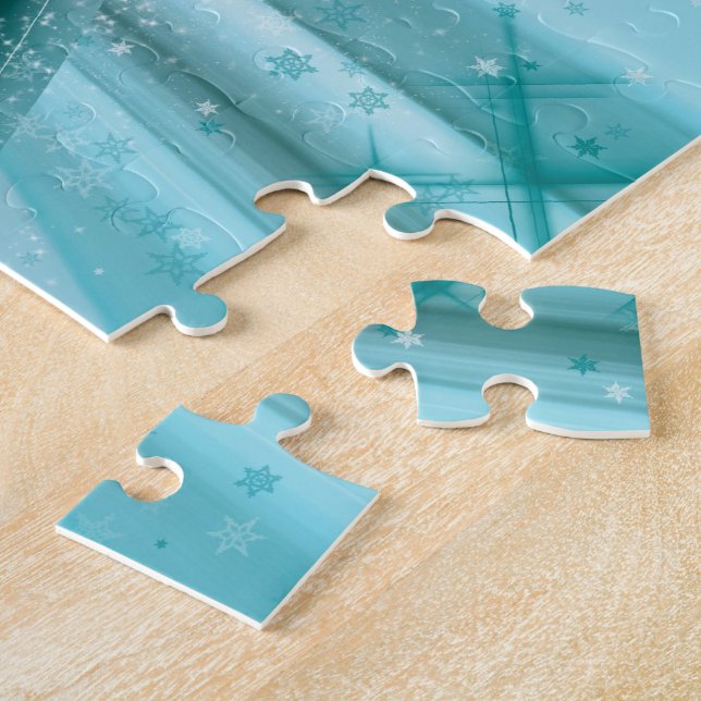 Puzzle El Snowmobiling en Rev helado de los rastros (Lado)