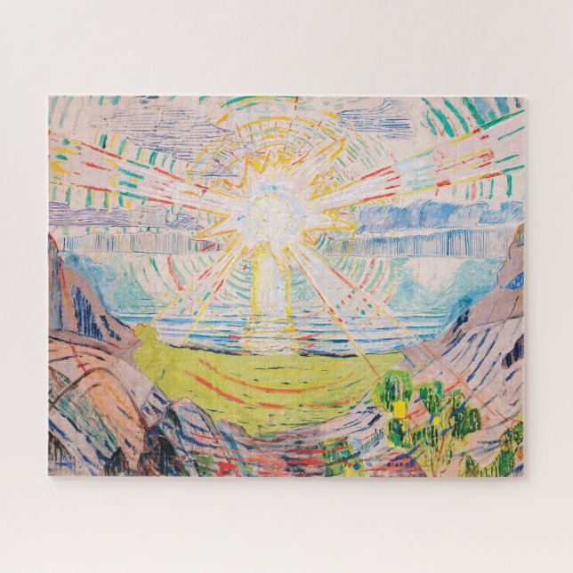 Puzzle El sol de Edvard Munch (Horizontal)