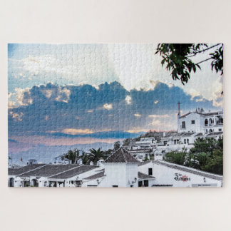 Puzzle El Sol se reventó sobre Frigiliana, España