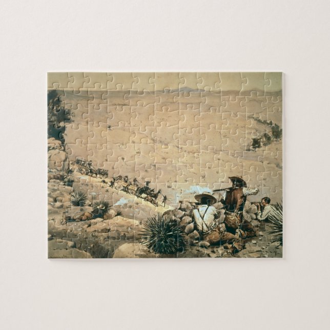 Puzzle "El soporte", c.1900 (aceite en lona) (Horizontal)