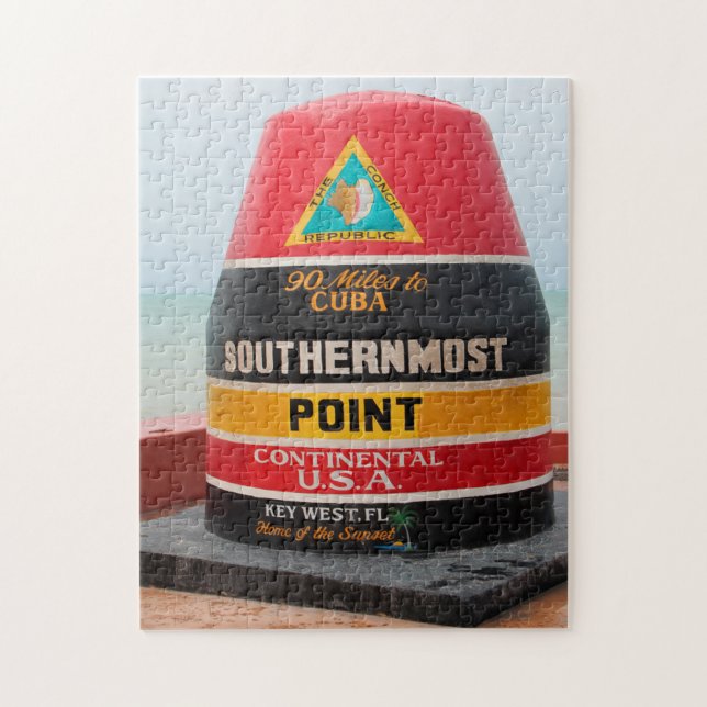 Puzzle El Sur de Most Point Florida. (Vertical)