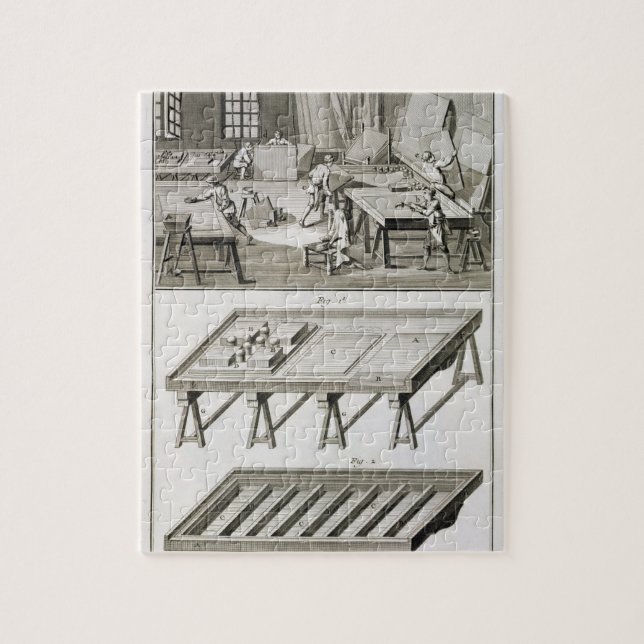 Puzzle El taller y las herramientas de un fabricante del (Vertical)