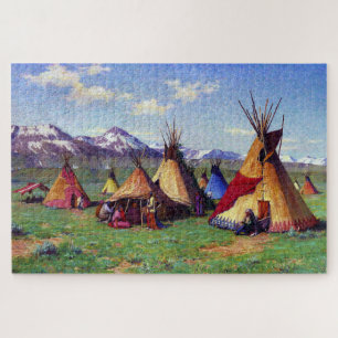 Puzzle El Teepee de la Medicina Joseph Henry Sharp 1903