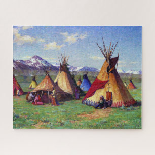 Puzzle El Teepee de la Medicina Joseph Henry Sharp 1903 
