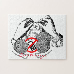 Puzzle El teléfono está en Knit Thunder_Cove