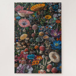 Puzzle El tesoro de hongos arcoiris