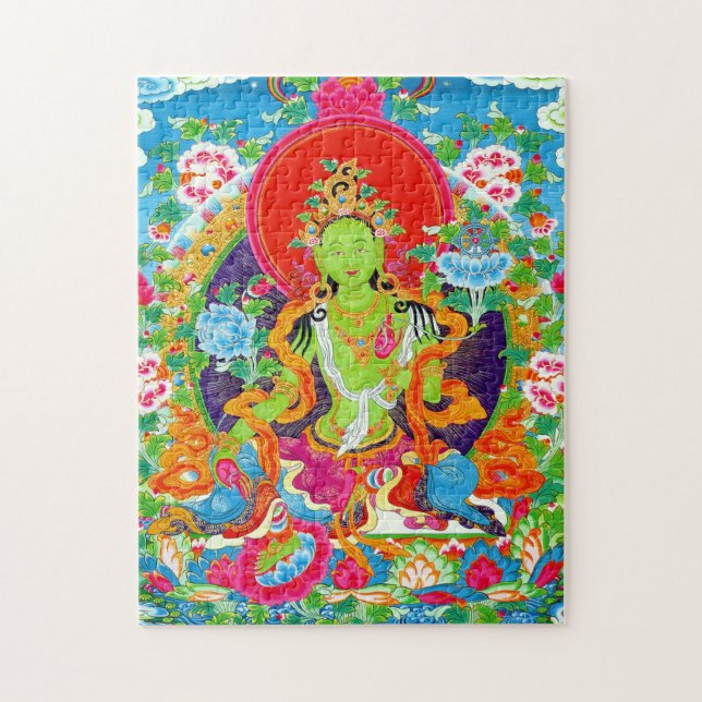 Puzzle El tibetano de Guay thangka verde tara tatuaje de  (Vertical)