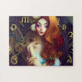 Puzzle El tiempo mantiene el movimiento del arte generado