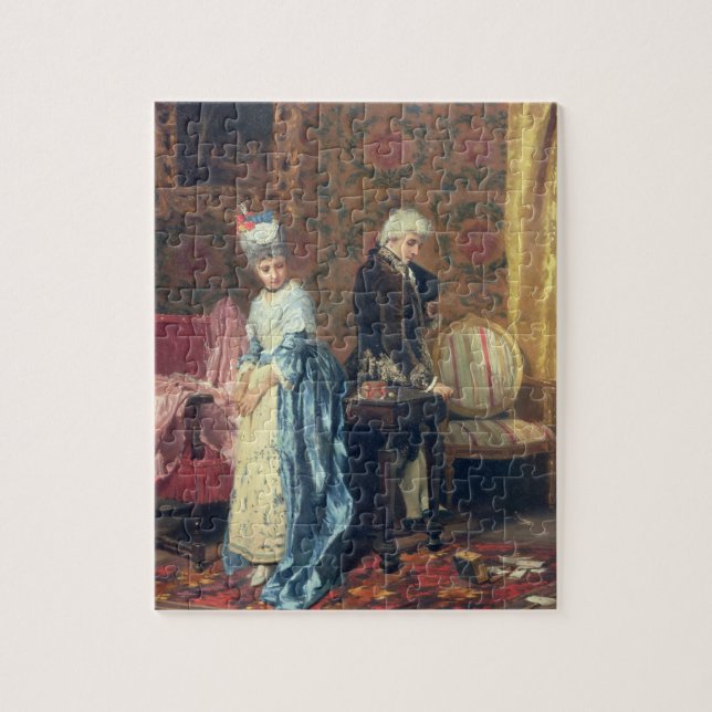 Puzzle El tiff de los amantes, 1872 (aceite en el panel) (Vertical)