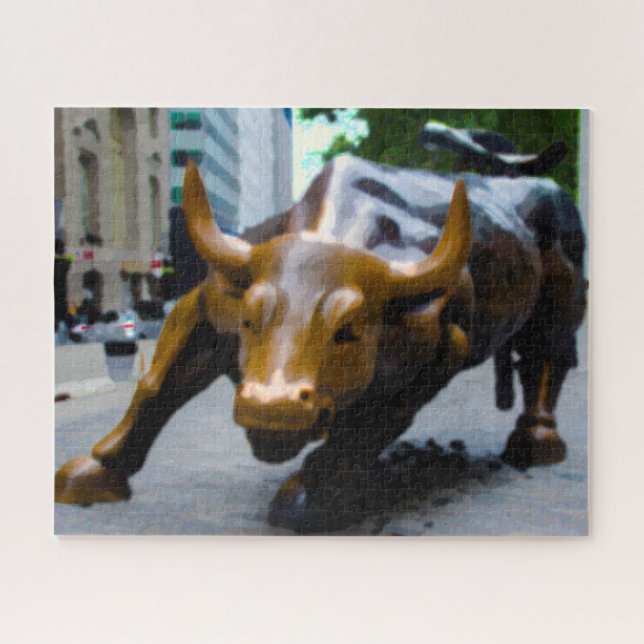 Puzzle El toro de Wall Street Nueva York. (Horizontal)