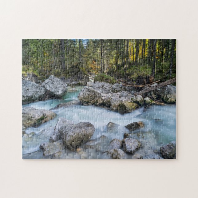 Puzzle El torrente Ramsauer Ache (Horizontal)