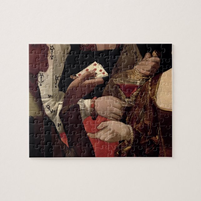 Puzzle El tramposo con el as de diamantes, detalle del (Horizontal)