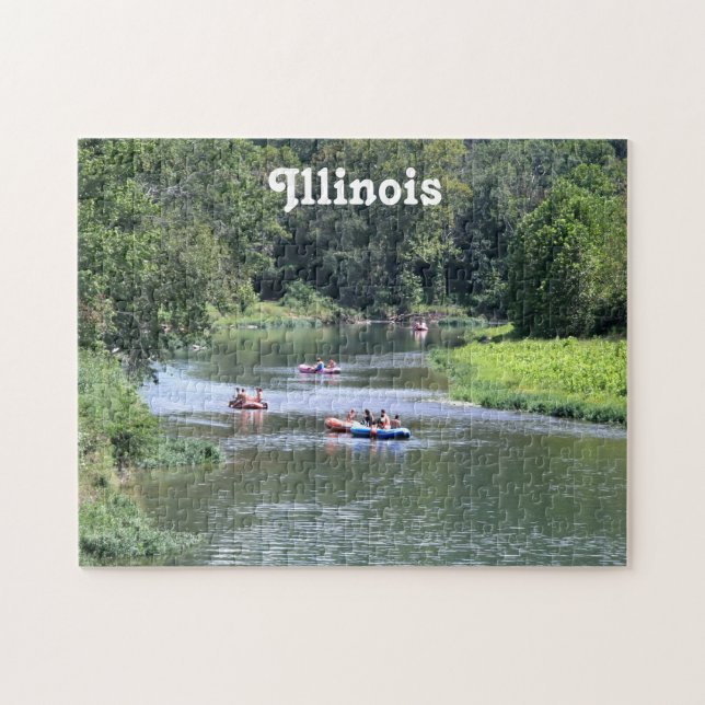 Puzzle El transportar en balsa de Illinois (Horizontal)