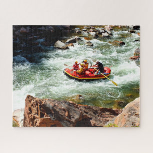 Puzzle El transportar en balsa del agua blanca