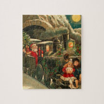 El tren de Navidades Vintage Santa Claus