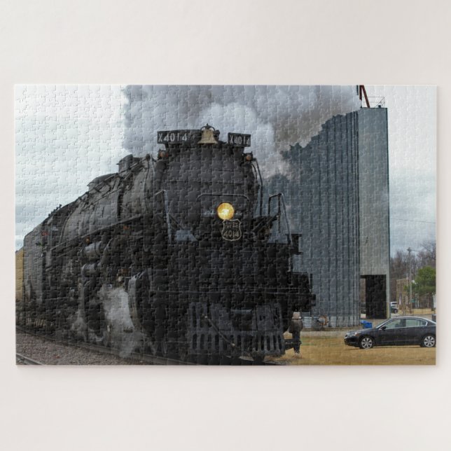 Puzzle El tren de vapor Big Boy 4014 Ellsworth Kansas (Horizontal)