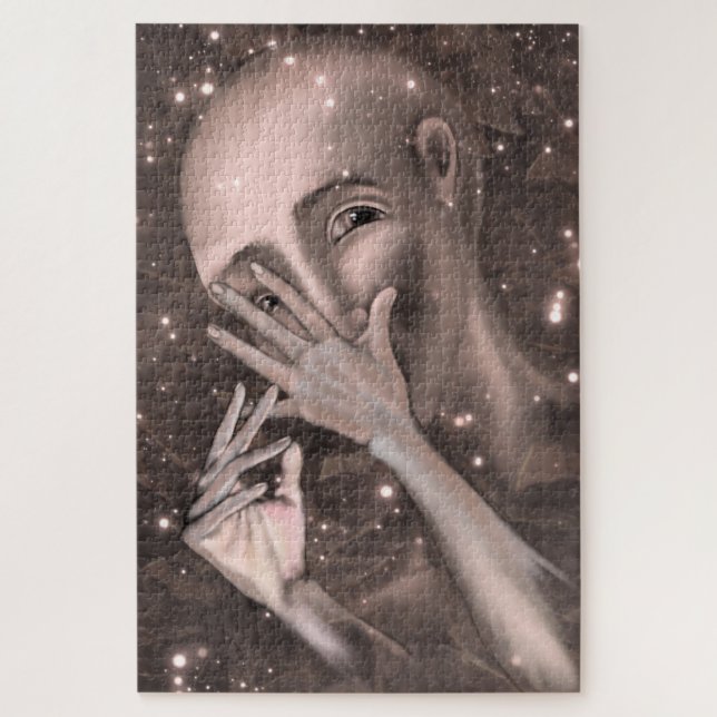 Puzzle El universo ve - Arte de pintura abstracto (Vertical)