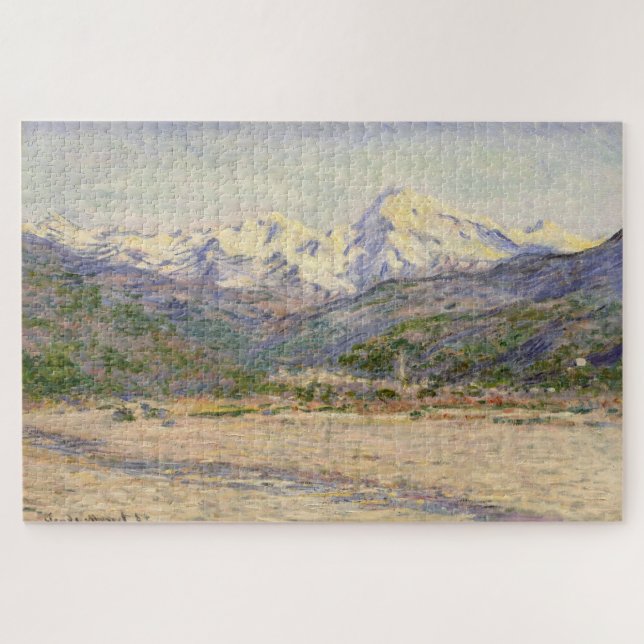Puzzle El Valle del Nervia de Claude Monet (1884) (Horizontal)