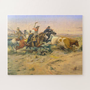 Puzzle El vaquero que abandona la manada Wranglers C Russ