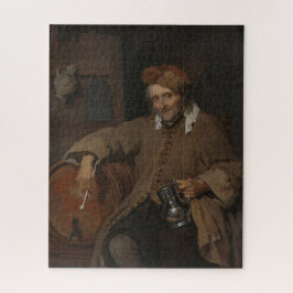 Puzzle El viejo bebedor (por Gabriel Metsu)