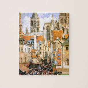 Puzzle El viejo mercado en Ruán de Camille Pissarro