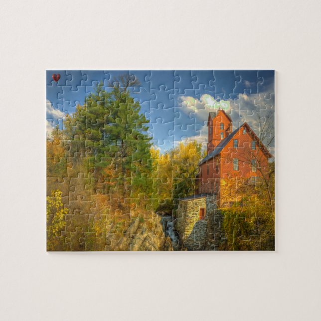 Puzzle El viejo Mill de Vermont (Horizontal)
