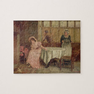 Puzzle "Él vienen?" (aceite en lona)
