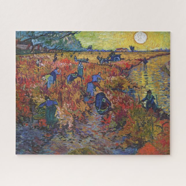 Puzzle El Viñedo Rojo | Vincent van Gogh | (Horizontal)