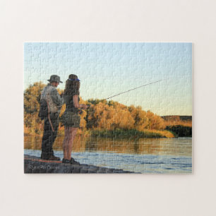 Puzzle Él y ella pesca