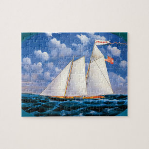 Puzzle El Yate Schooner "America" de James Bard